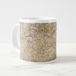Taza De Café Gigante Mapa Atlas de Alemania