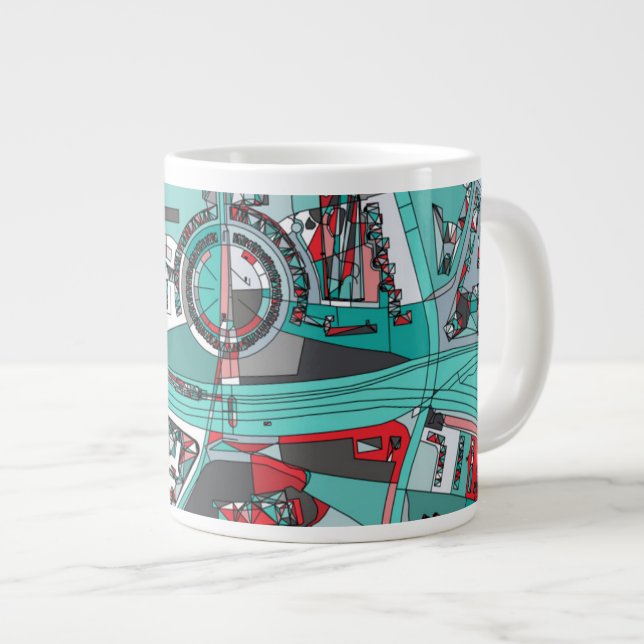 Taza De Café Gigante Mapa Berlín, Alemania (Derecha)