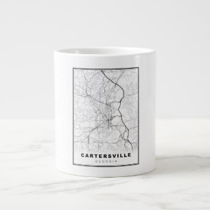 Taza De Café Gigante Mapa de Cartersville