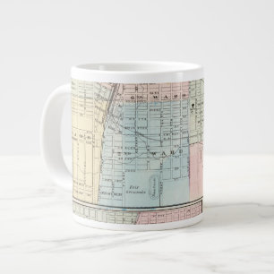 Taza De Café Gigante Mapa de Champaign, Urbana, Mattoon y Charleston
