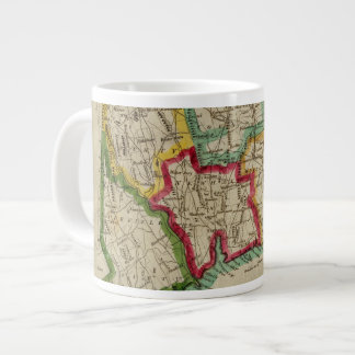 Taza De Café Gigante Mapa de Connecticut