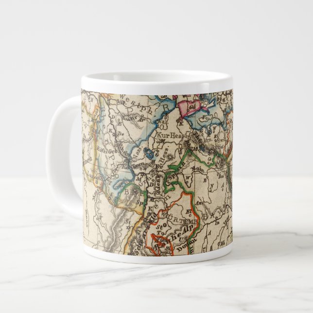 Taza De Café Gigante Mapa de Europa Oriental (Izquierda)