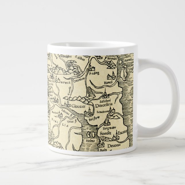 Taza De Café Gigante Mapa de Inglaterra en Geographia Universalis de Pt (Derecha)