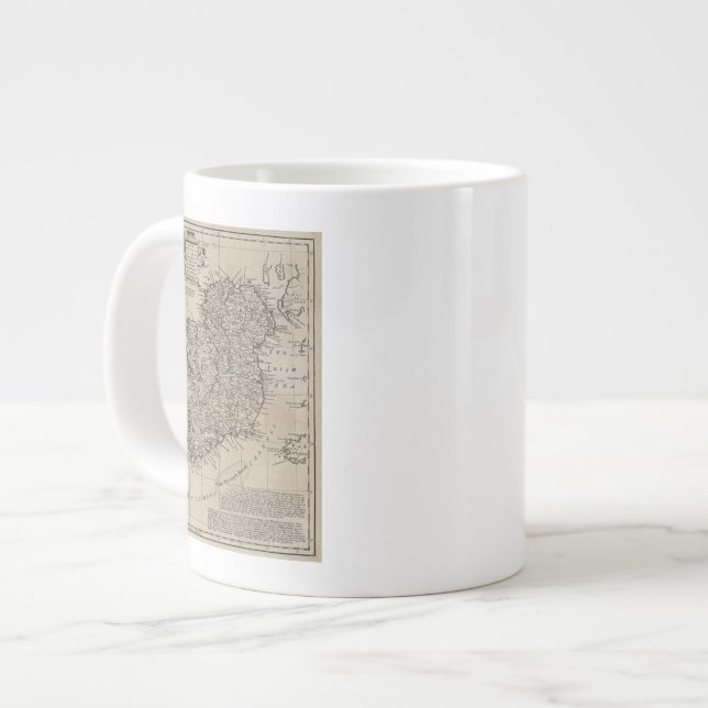 Taza De Café Gigante Mapa de Irlanda (Izquierda)