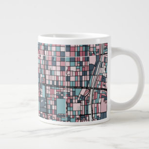 Taza De Café Gigante Mapa de Kyoto Japón