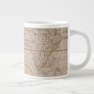Taza De Café Gigante Mapa de la circunnavegación de Drake del globo