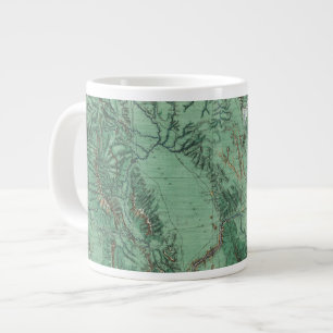 Taza De Café Gigante Mapa de la clasificación de tierra de Idaho