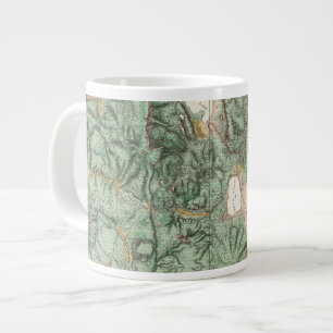 Taza De Café Gigante Mapa de la clasificación de tierra de Nevada