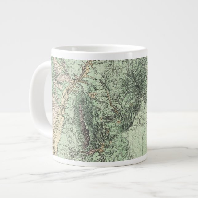 Taza De Café Gigante Mapa de la clasificación de tierra de New México (Izquierda)