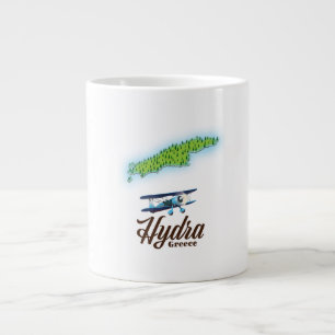 Taza De Café Gigante Mapa de la isla de Skyros Grecia