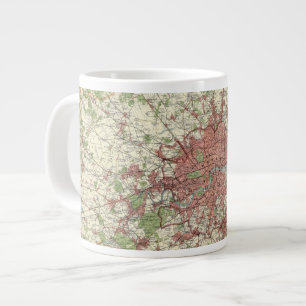 Taza De Café Gigante Mapa de la región de Londres
