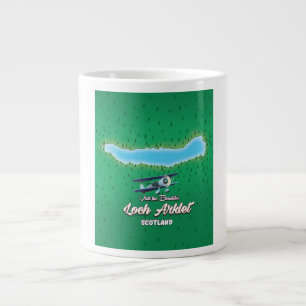 Taza De Café Gigante mapa de loch Arklet Escocia mapa antiguo