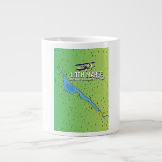 Taza De Café Gigante Mapa de Loch Maree NW Hightlands Scotland