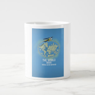 Taza De Café Gigante Mapa de los Emiratos Árabes Unidos en el mundo Dub