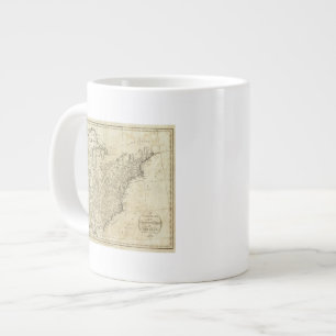 Taza De Café Gigante Mapa de los Estados Unidos de América