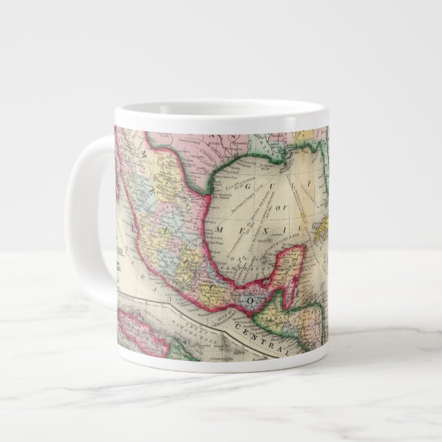 Taza De Café Gigante Mapa De México, Centroamérica (Izquierda)