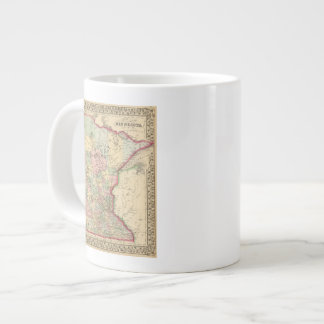 Taza De Café Gigante Mapa de Minnesota de Mitchell