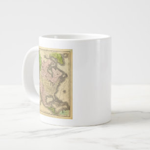 Taza De Café Gigante Mapa de Olney de Norteamérica