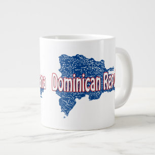 Taza De Café Gigante Mapa de República Dominicana