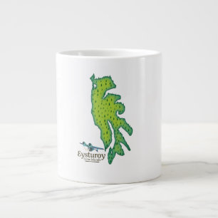 Taza De Café Gigante mapa de viaje de Eysturoy Islas Feroe