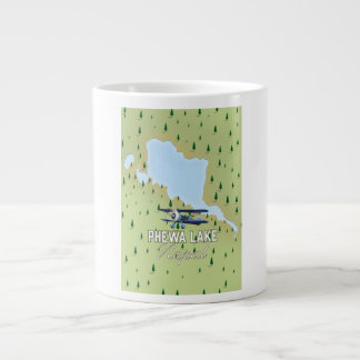 Taza De Café Gigante Mapa de viajes del lago Phewa Nepal