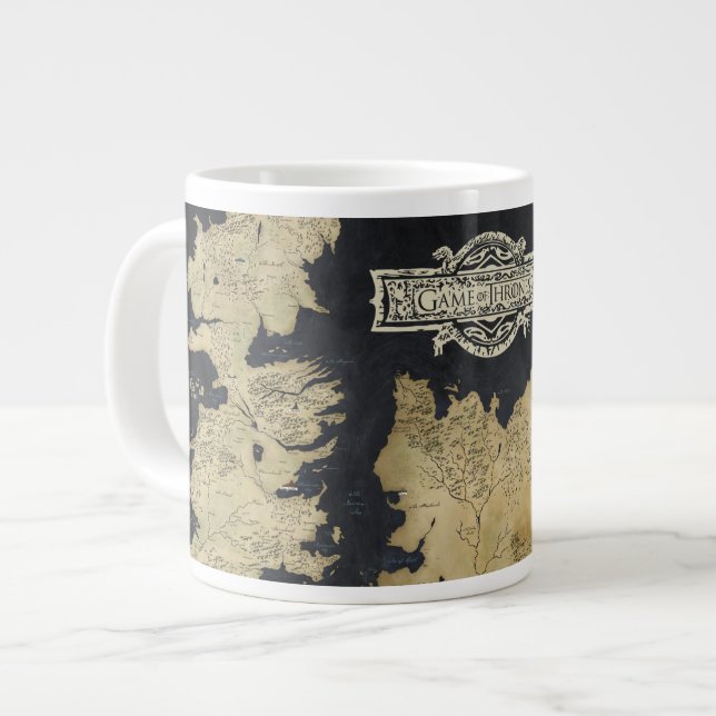 Taza De Café Gigante Mapa de Westeros (Izquierda)