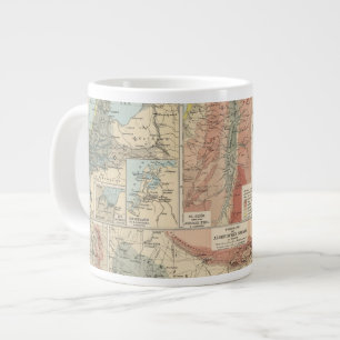 Taza De Café Gigante Mapa del Atlas de Tieflander