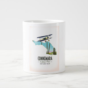 Taza De Café Gigante Mapa del Condado de Galway Ireland del Parque Naci
