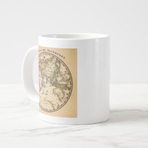 Taza De Café Gigante Mapa del hemisferio oriental grabado