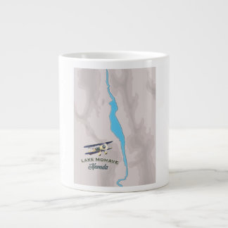 Taza De Café Gigante Mapa del lago Mohave Nevada