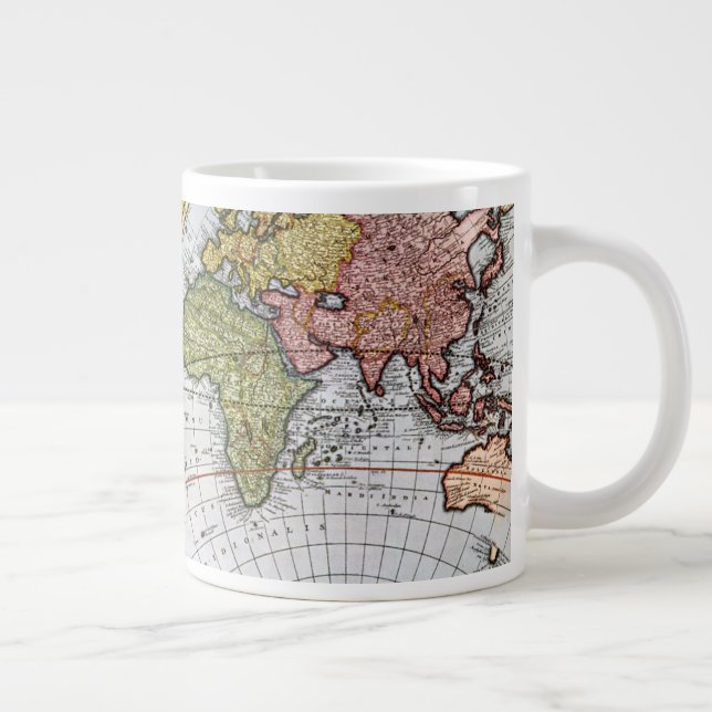 Taza De Café Gigante Mapa del mundo (Derecha)