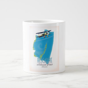 Taza De Café Gigante mapa del parque nacional Biscayne Florida