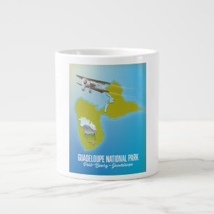 Taza De Café Gigante Mapa del Parque Nacional de Guadalupe
