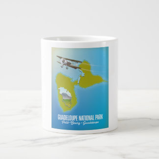 Taza De Café Gigante Mapa del Parque Nacional de Guadalupe