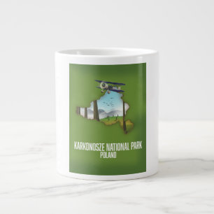 Taza De Café Gigante Mapa del Parque Nacional Karkonosze Polonia