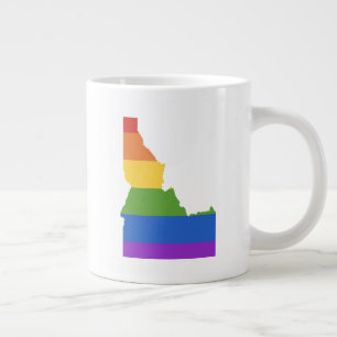Taza De Café Gigante Mapa gay de EEUU Estado de Idaho