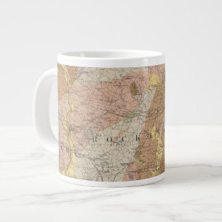 Taza De Café Gigante Mapa geológico de New Hampshire 4