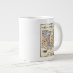 Taza De Café Gigante Mapa geológico de Ohio