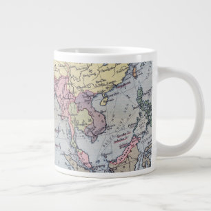 Taza De Café Gigante Mapa político el Asia