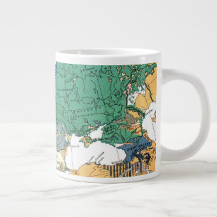 Taza De Café Gigante Mapa racial de Europa
