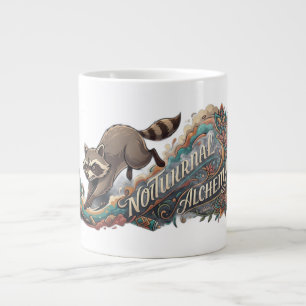 Taza De Café Gigante Mapache Nocturnal Alchemy Manga Larga