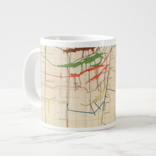 Taza De Café Gigante Mapas de minas de comarca número VI