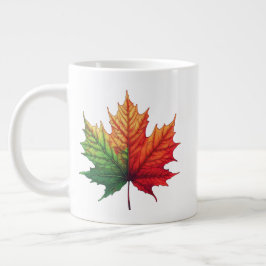 Taza De Café Gigante Maple Fall Leaf