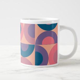 Taza De Café Gigante Mar Coral Moderno de Mediano Siglo