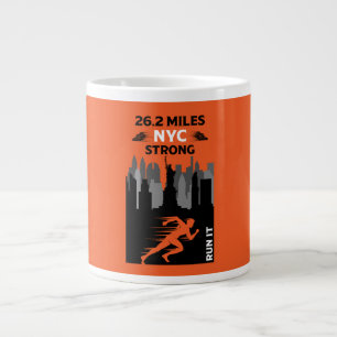 Taza De Café Gigante Marathon Runner New York 26.2
