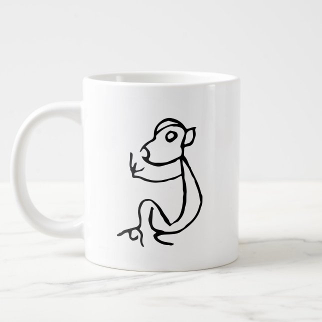 Taza De Café Gigante Maravilloso Mono Zodiaco Chino-#001- (Izquierda)