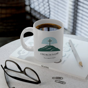 Taza De Café Gigante Marca de logotipo de iglesia personalizado