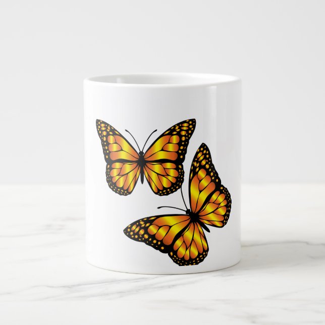 TAZA DE CAFÉ GIGANTE MARCA DE MONARQUES (Frente)