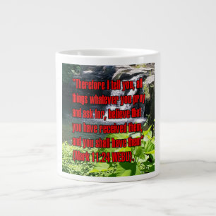 Taza De Café Gigante Marcos 11:24 WEBU Mug