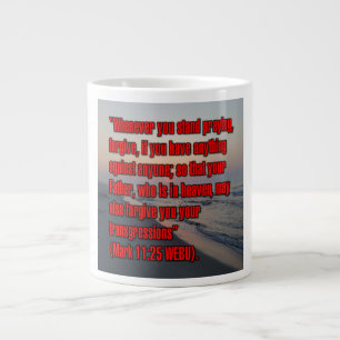Taza De Café Gigante Marcos 11:25 WEBU Mug